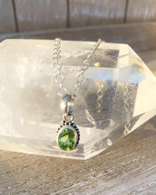 Peridot Sterling Necklace