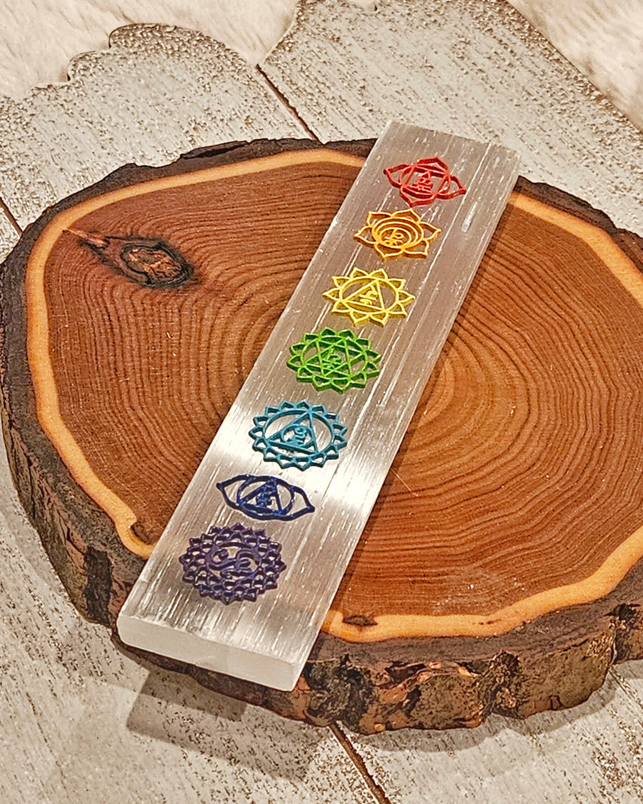 Selenite Chakra Slab