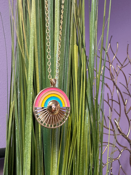 Rainbow Mirror Necklace