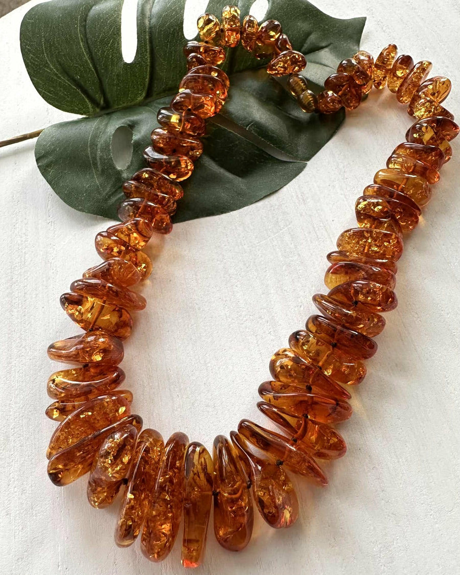Graduating Amber Necklace