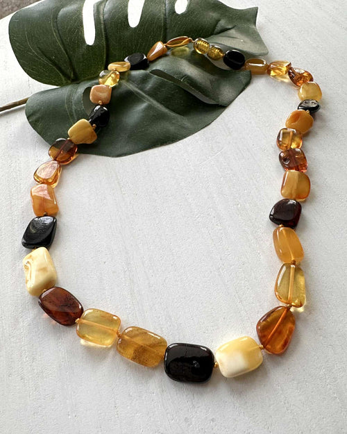 Multi Colored Amber Necklace