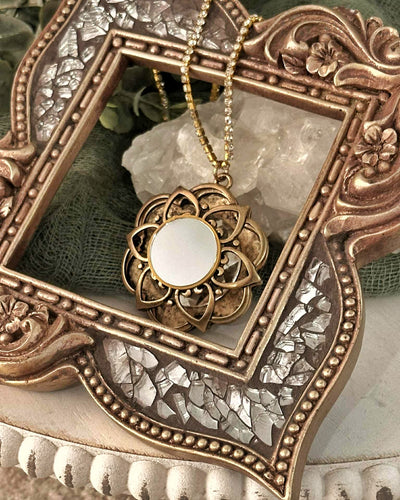 Vintage Glam Mirror Necklace Necklace