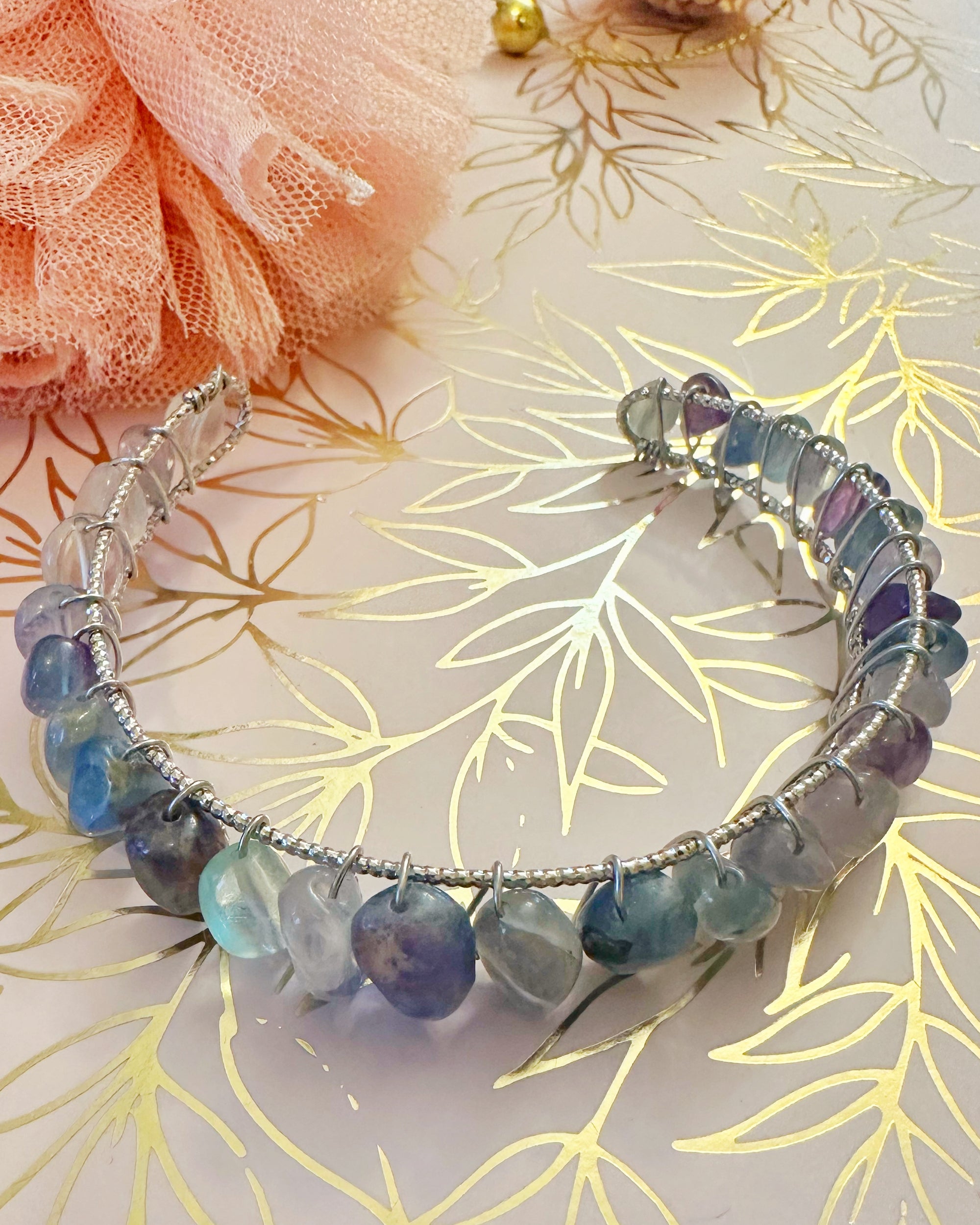 Wrapped Fluorite Bracelet