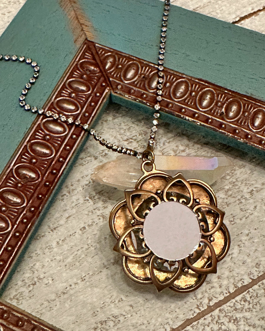 Vintage Glam Mirror Necklace Necklace