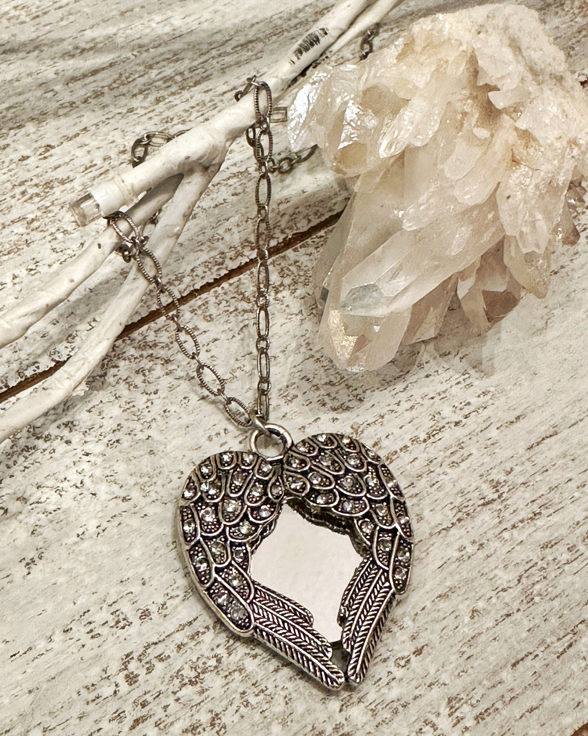 Angel Wing Mirror Necklace