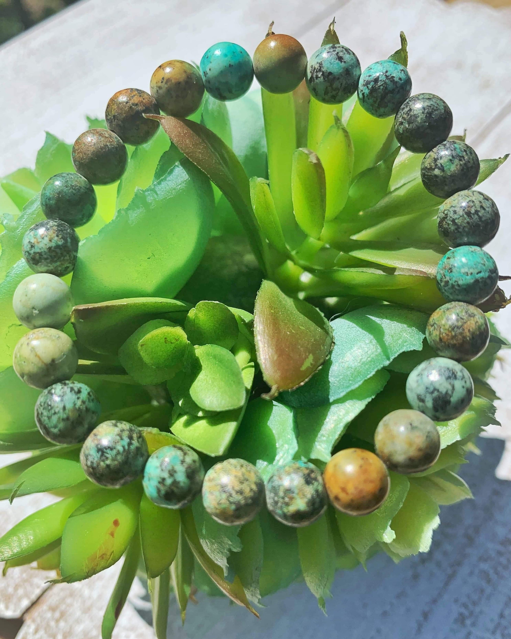 African Turquoise Bracelet