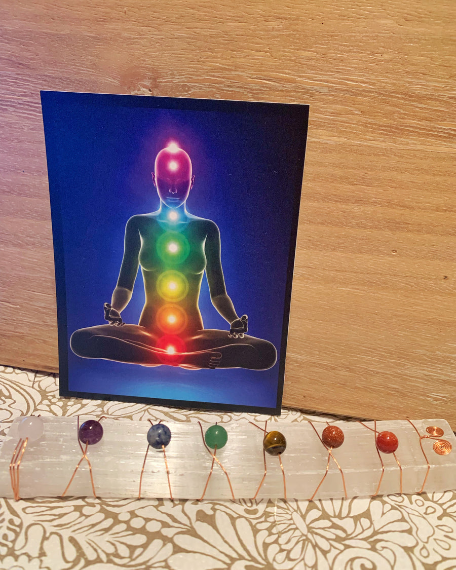 Selenite Chakra Wand