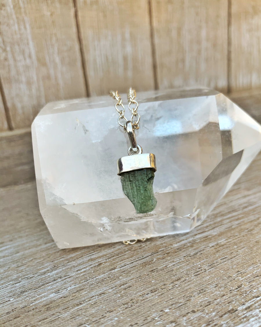 Moldavite Sterling Necklace