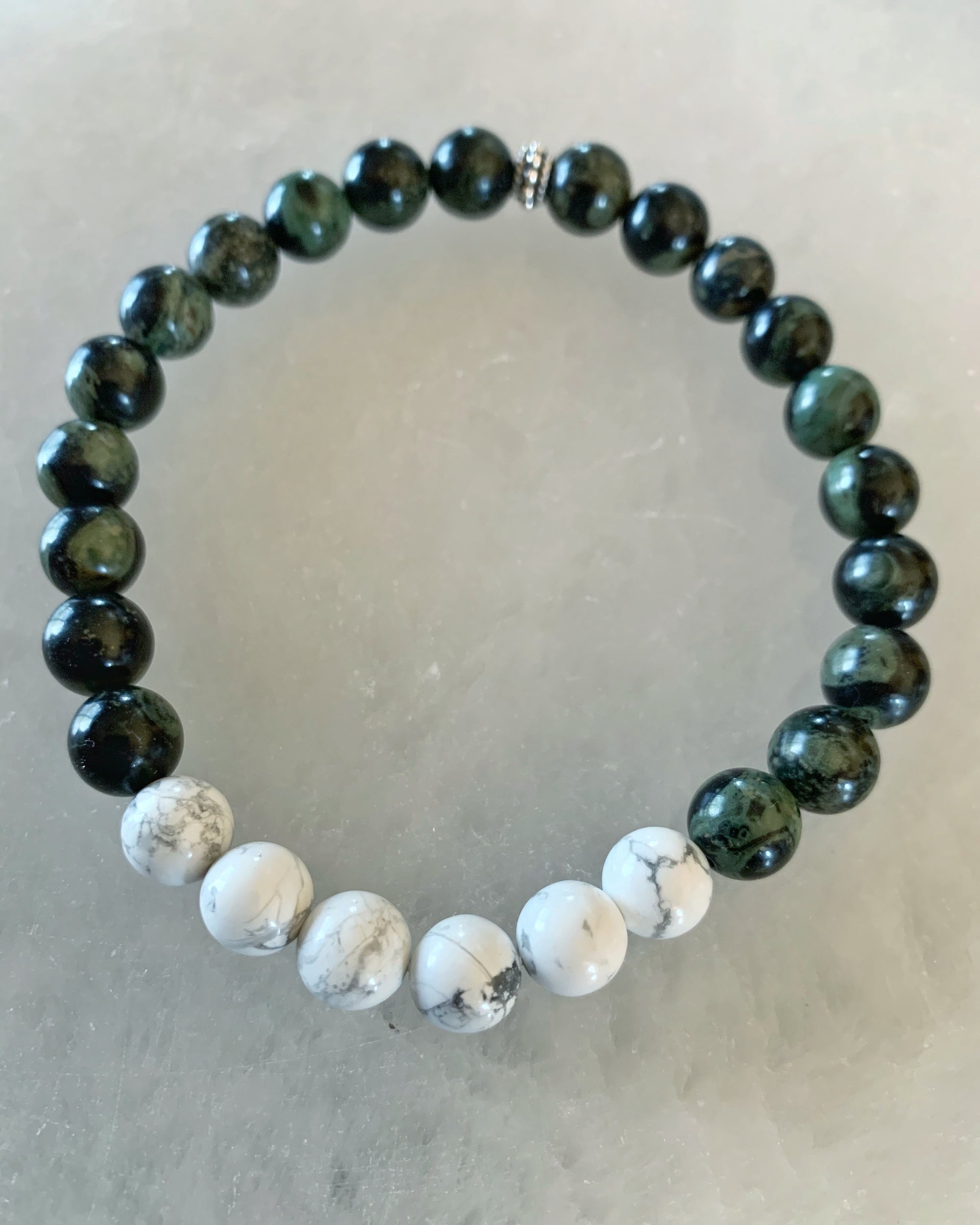 Howlite and Kambaba Jasper