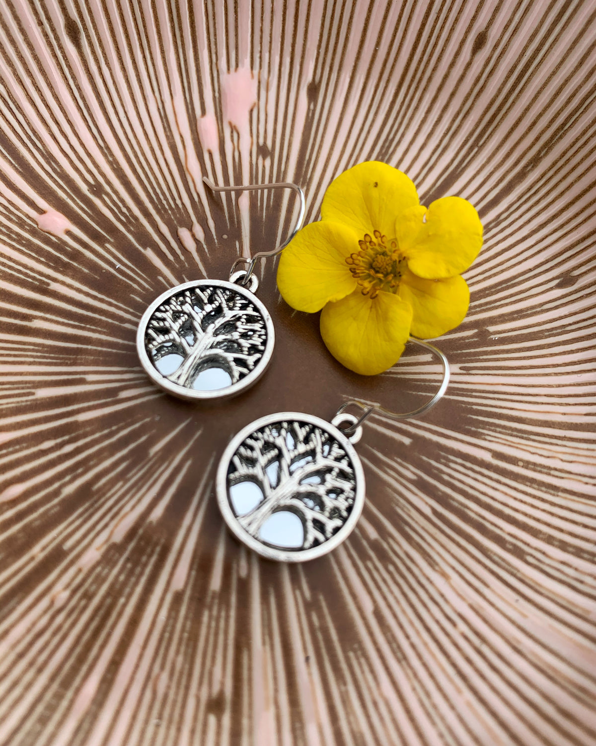 Tree of Life Mirror Earrings