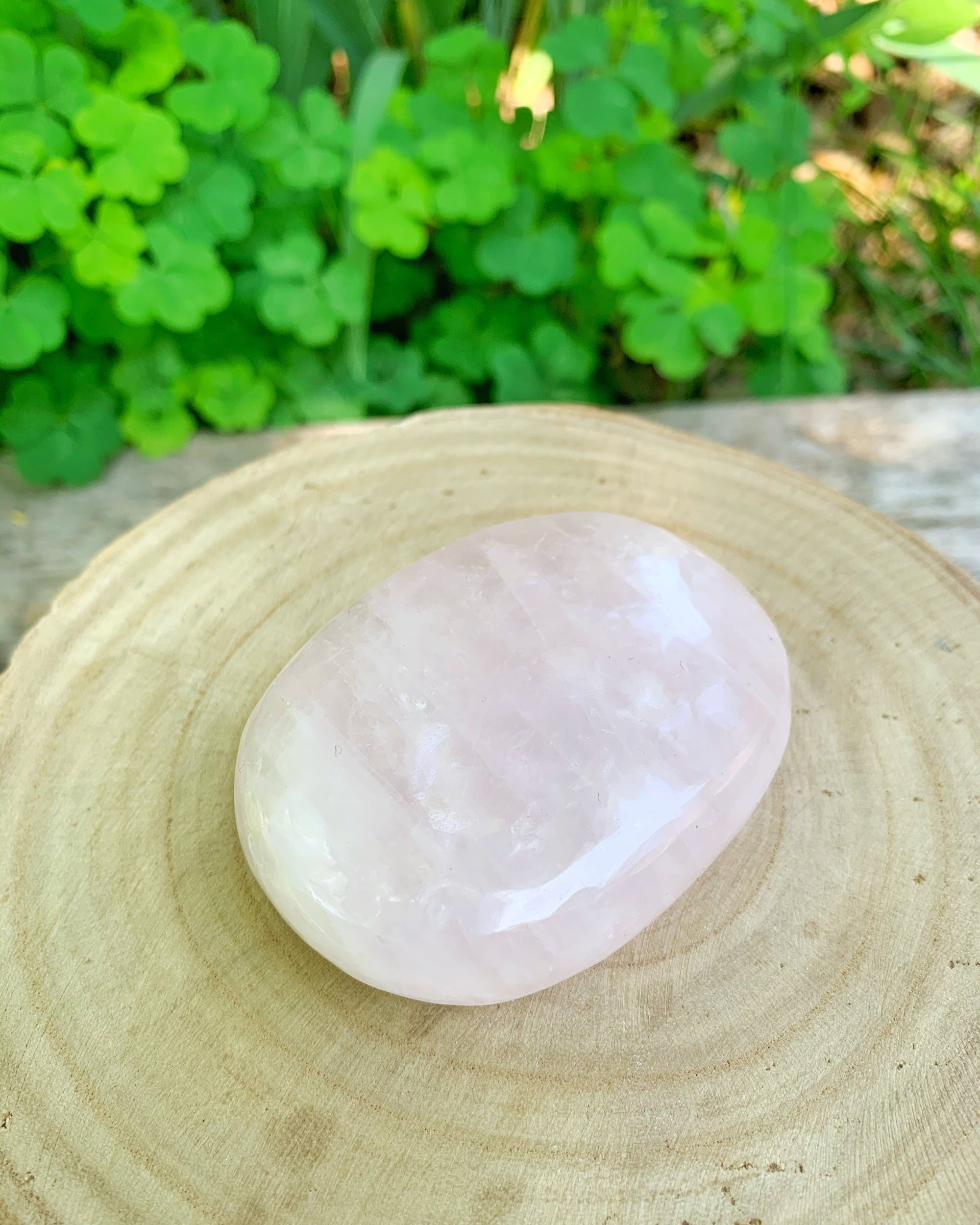 Rose Quartz Palm Stone