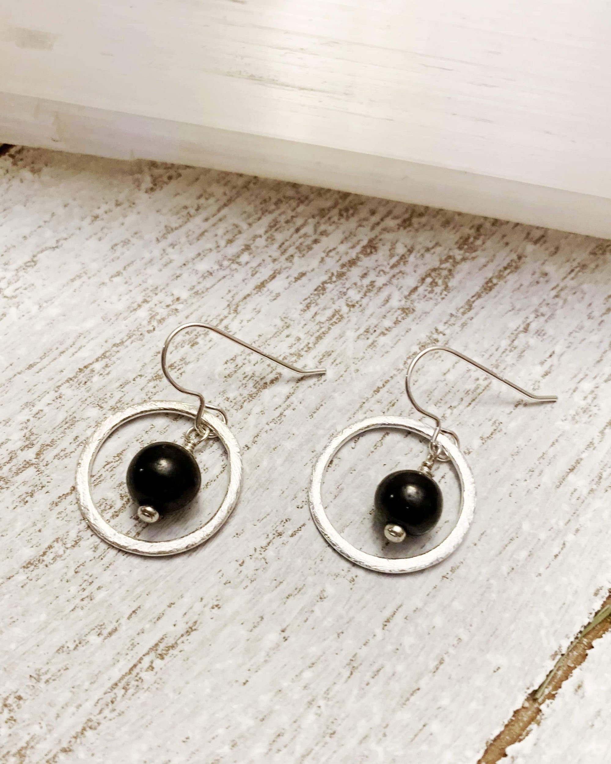 Shungite Sterling Earrings