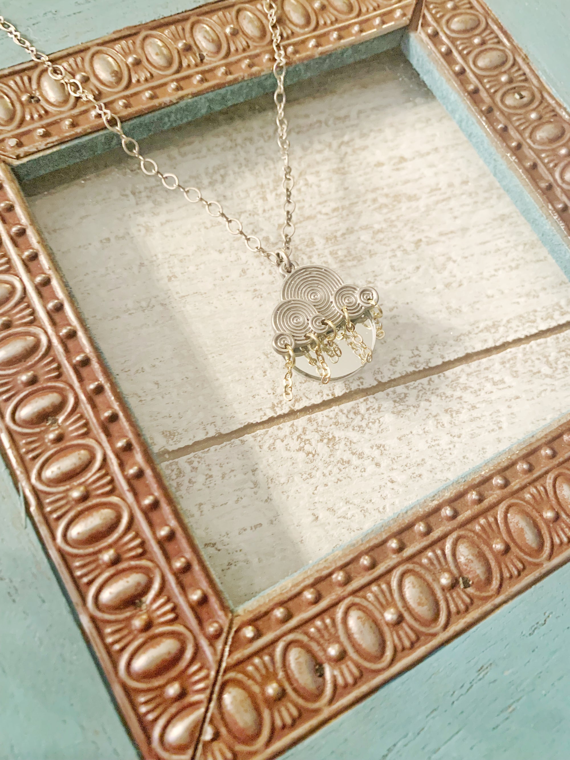 Happy Cloud Mirror Necklace