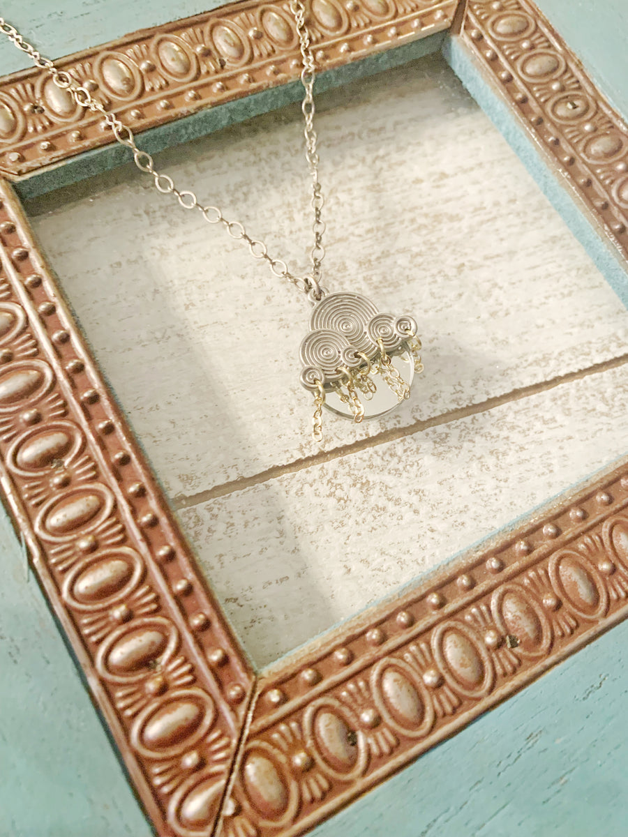 Happy Cloud Mirror Necklace