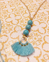 Turquoise Howlite Fringe Necklace