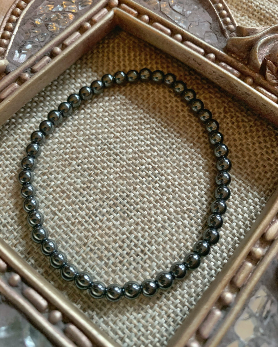 Hematite Bracelet 4mm