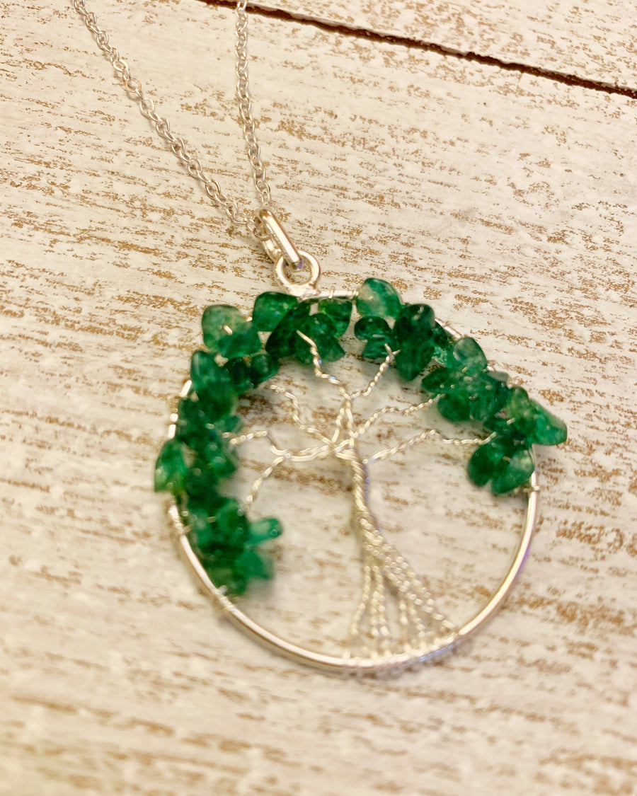 Aventurine Tree of Life Necklace