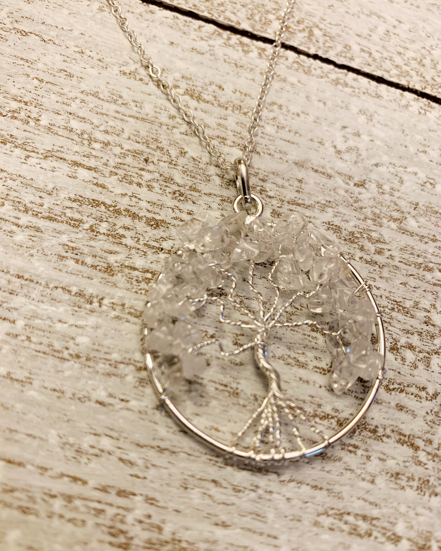 Quartz Tree of Life Necklace
