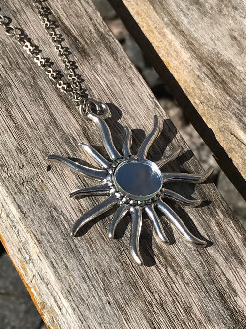 Sunburst Mirror Necklace