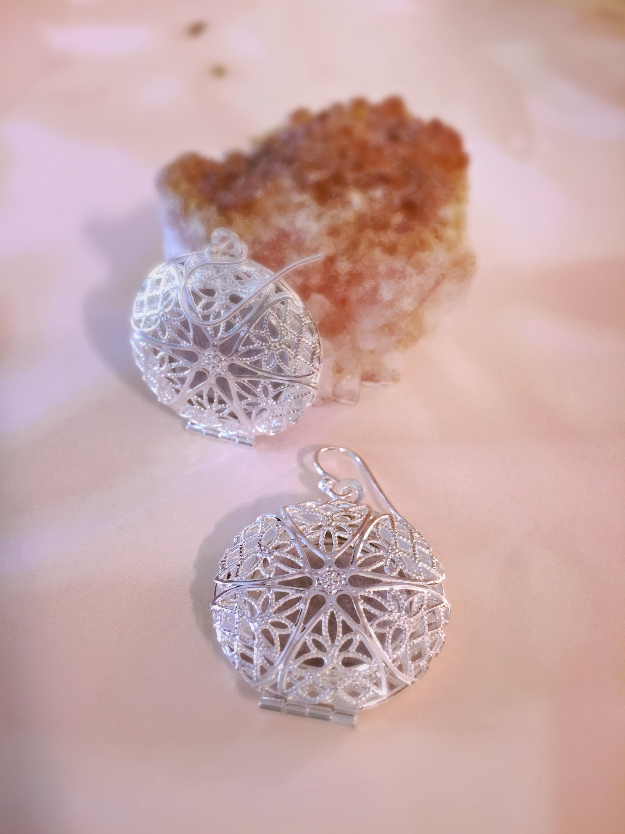 Silver Aromatherapy Earrings