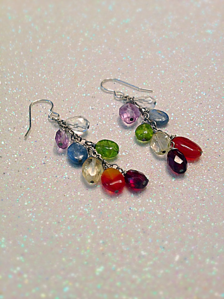 Chakra Gemstone Earrings