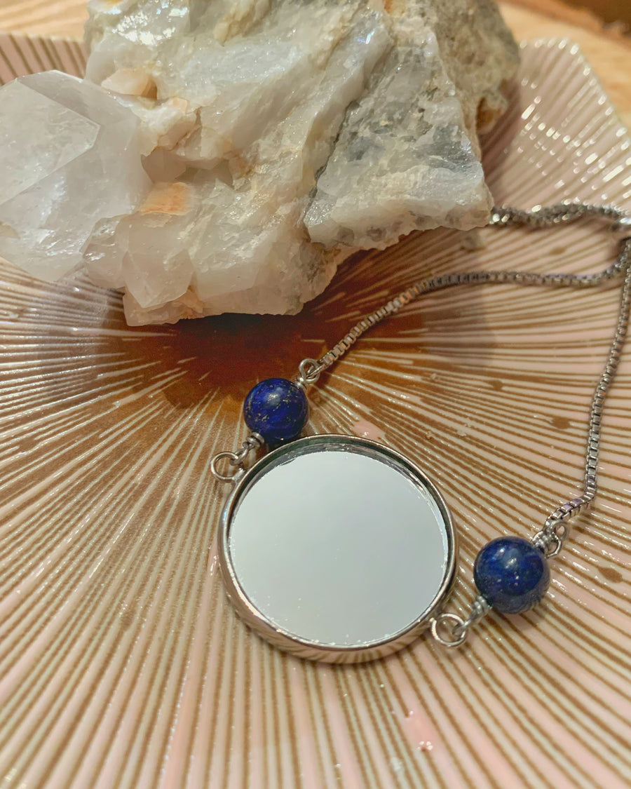 Lapis Lazuli Mirror Bracelet