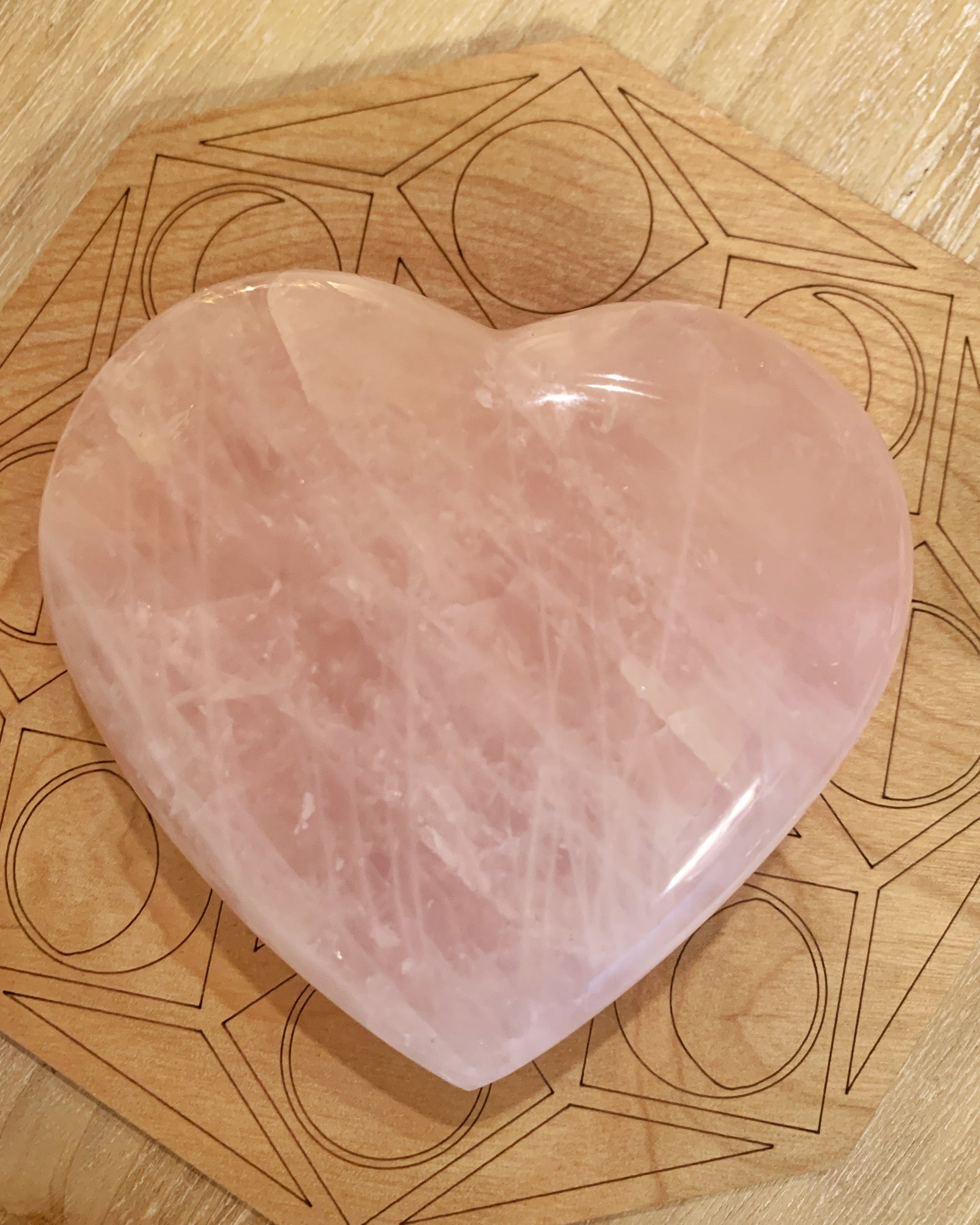 Rose Quartz Heart