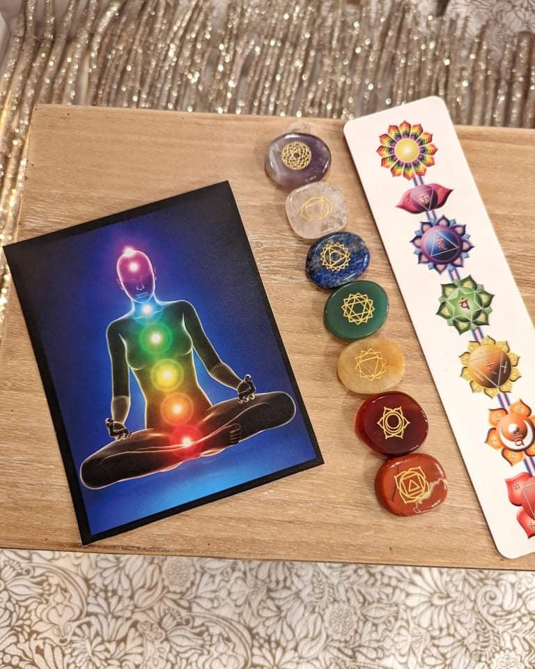 Chakra Carved Gemstone Set