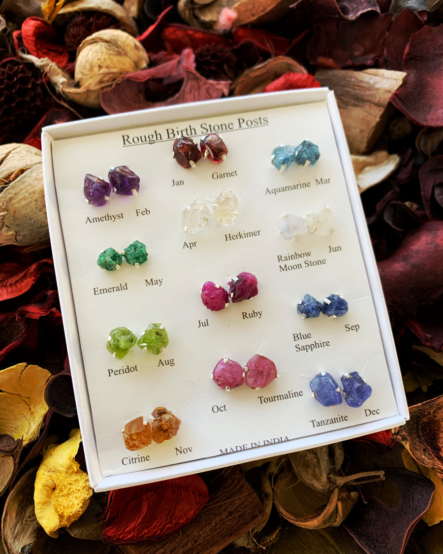 Gemstone Birthstone Earrings