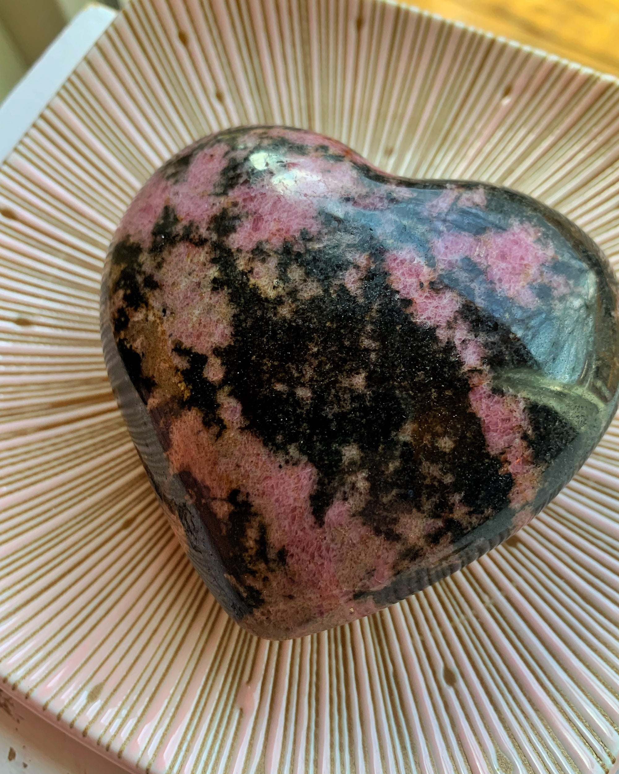 Rhodonite Heart