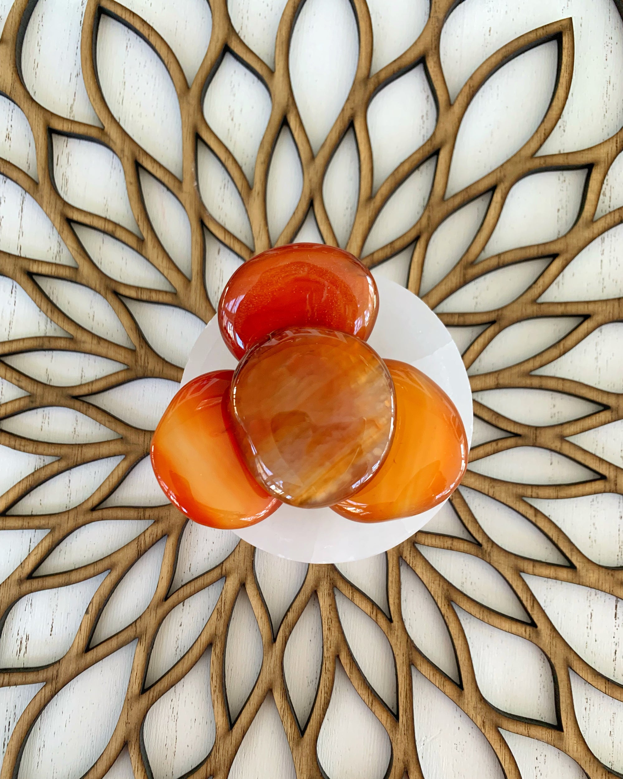 Carnelian Palm Stones