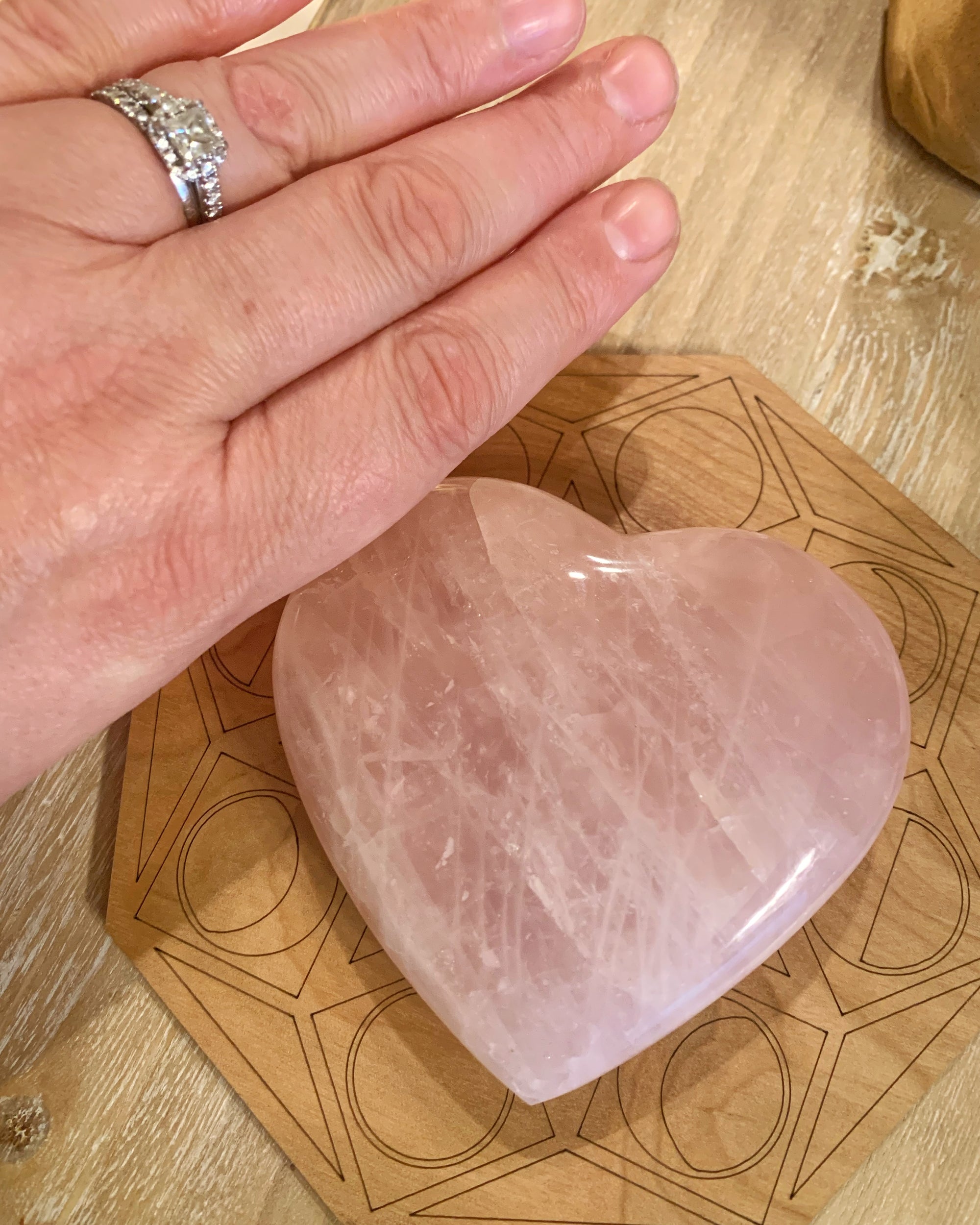 Rose Quartz Heart
