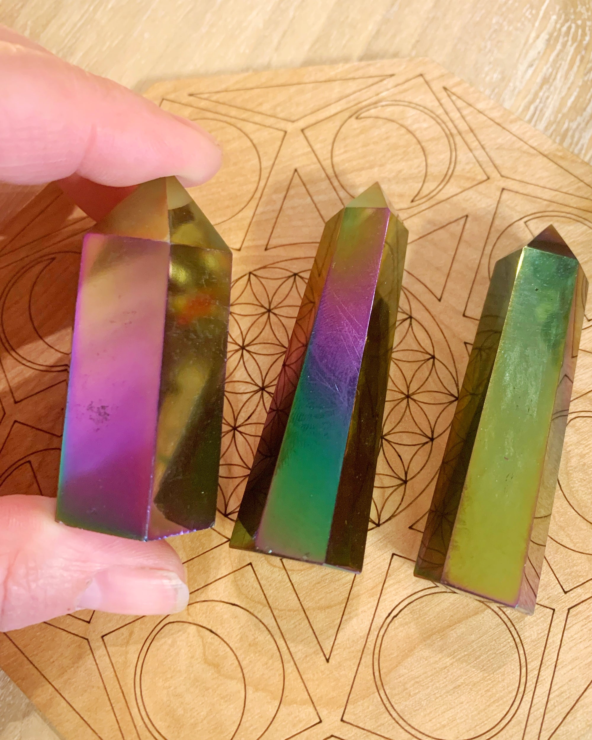 Rainbow Aura Quartz