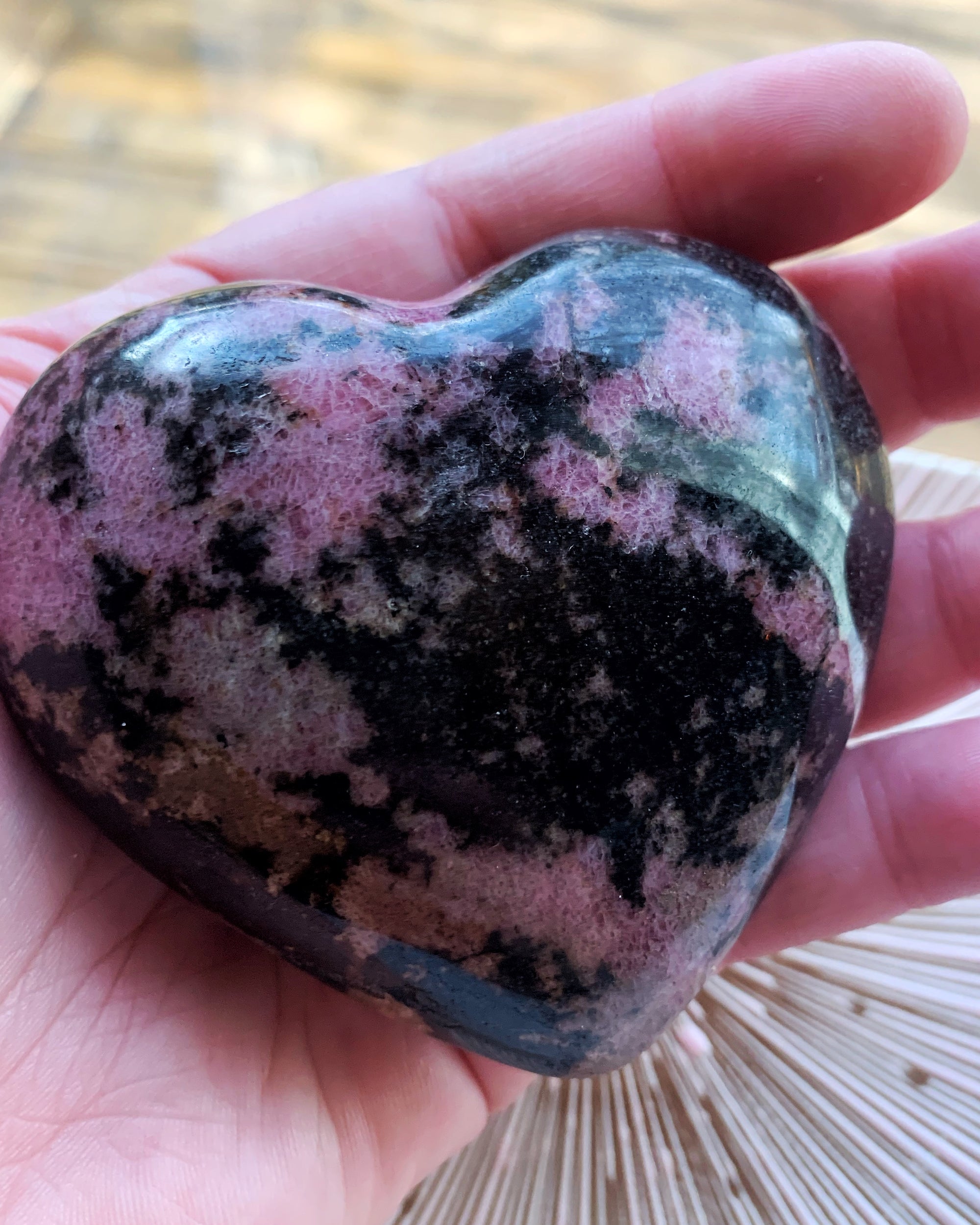 Rhodonite Heart